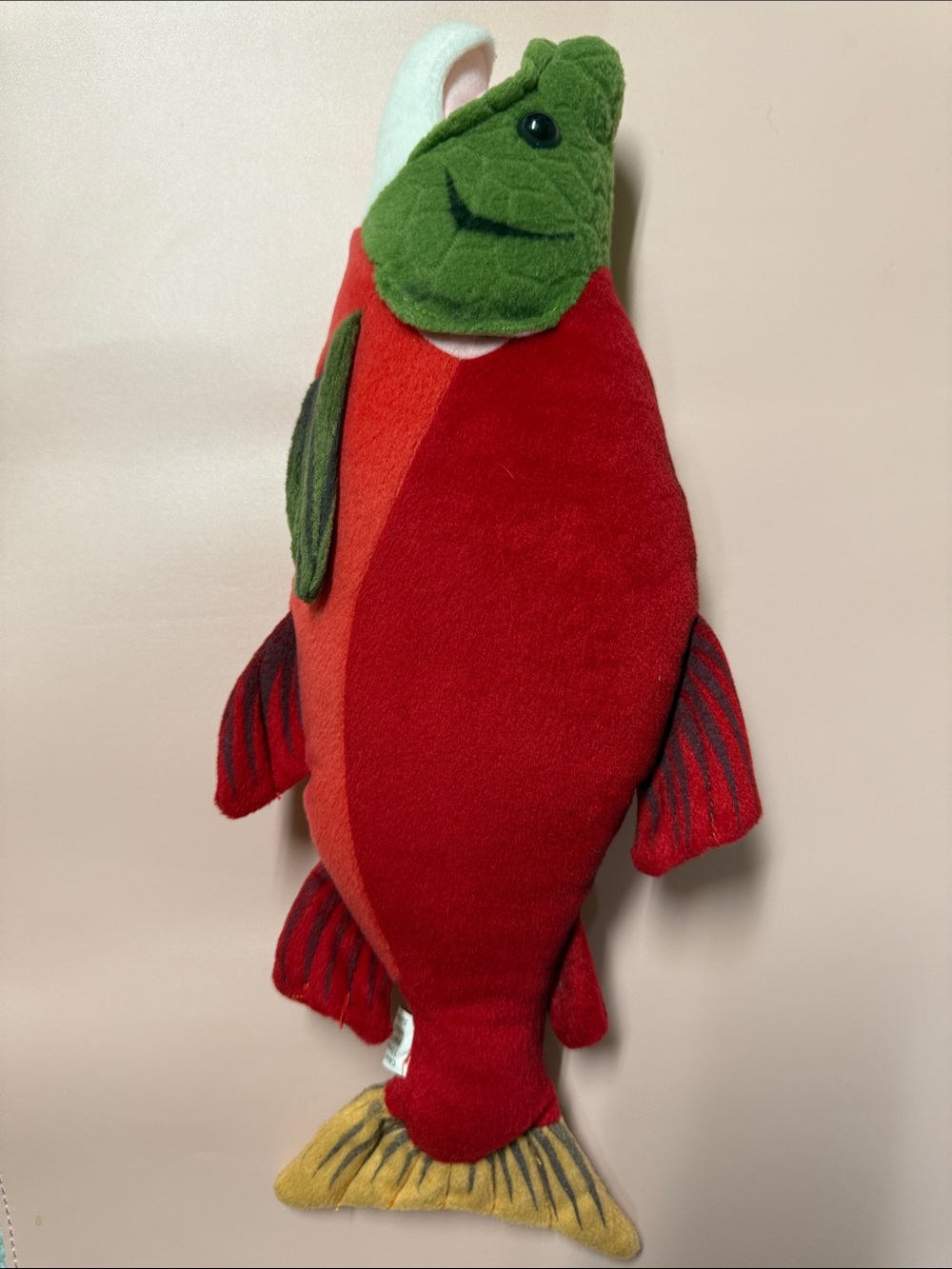 Vintage Sockeye Salmon Fish Plush Stuffed Animal